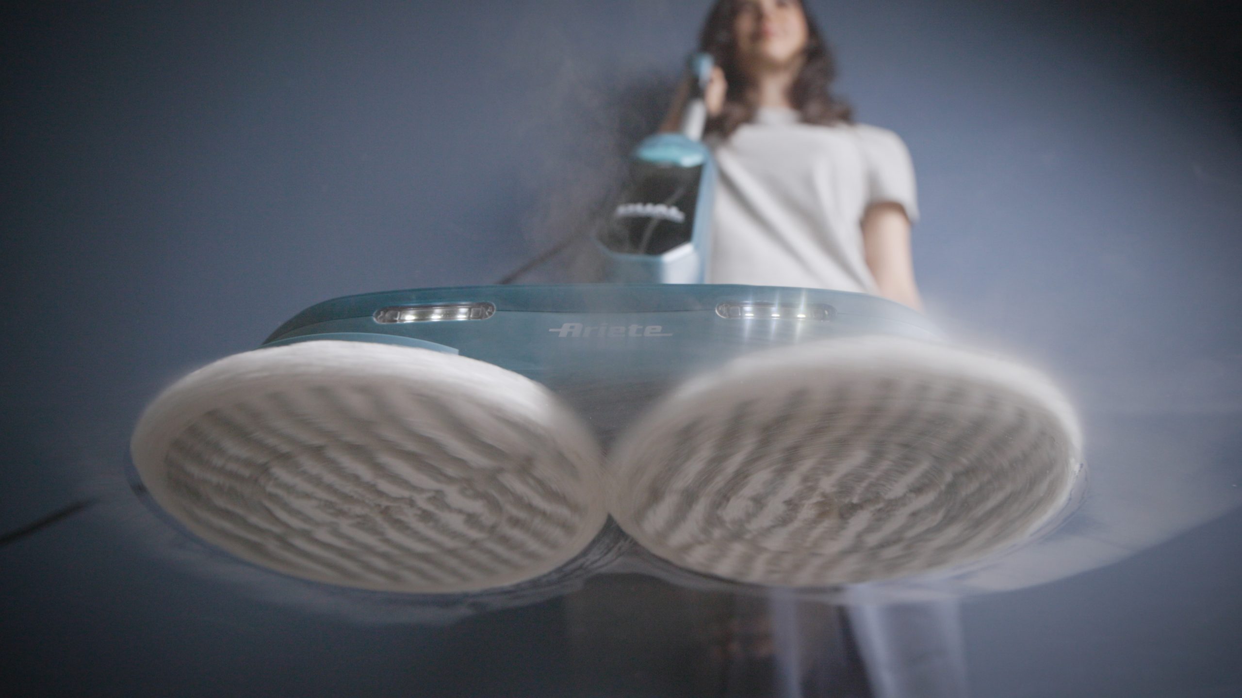 Ariete STEAM MOP, sa dve rotirajuce cetke, Parocistac (4178) plavi - Image 3